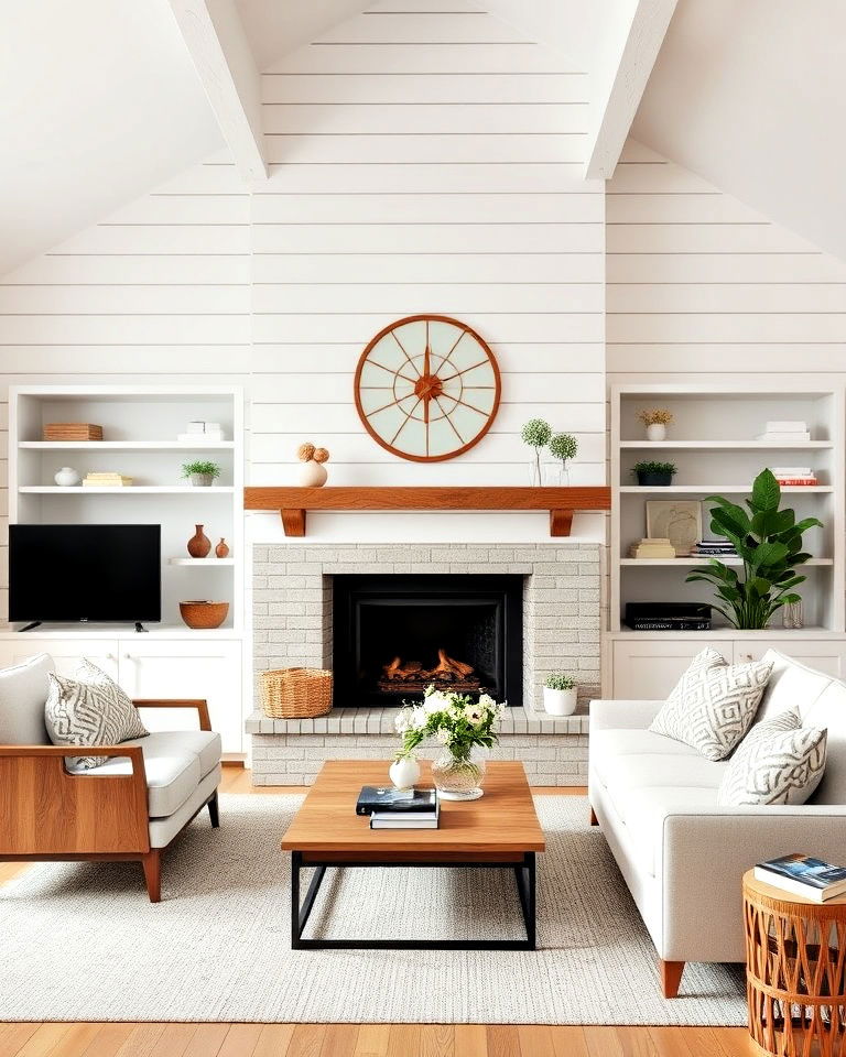 classic shiplap wall paneling - 40 Wall Paneling Ideas