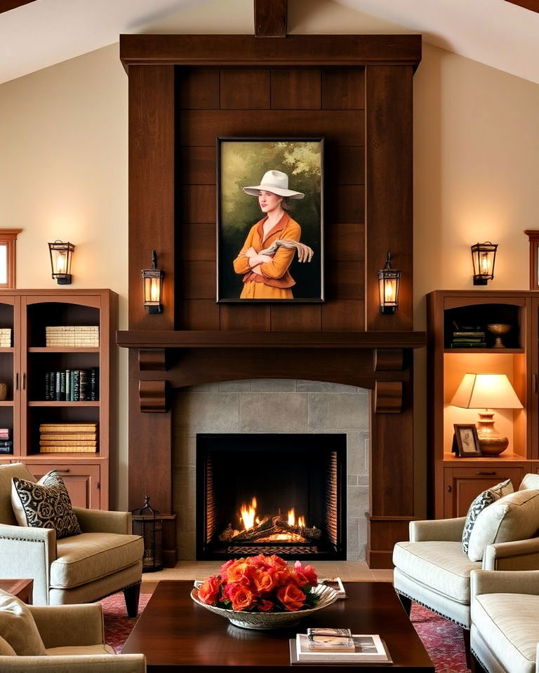 classic soft ambient wall sconces - 30 Craftsman Living Room Ideas
