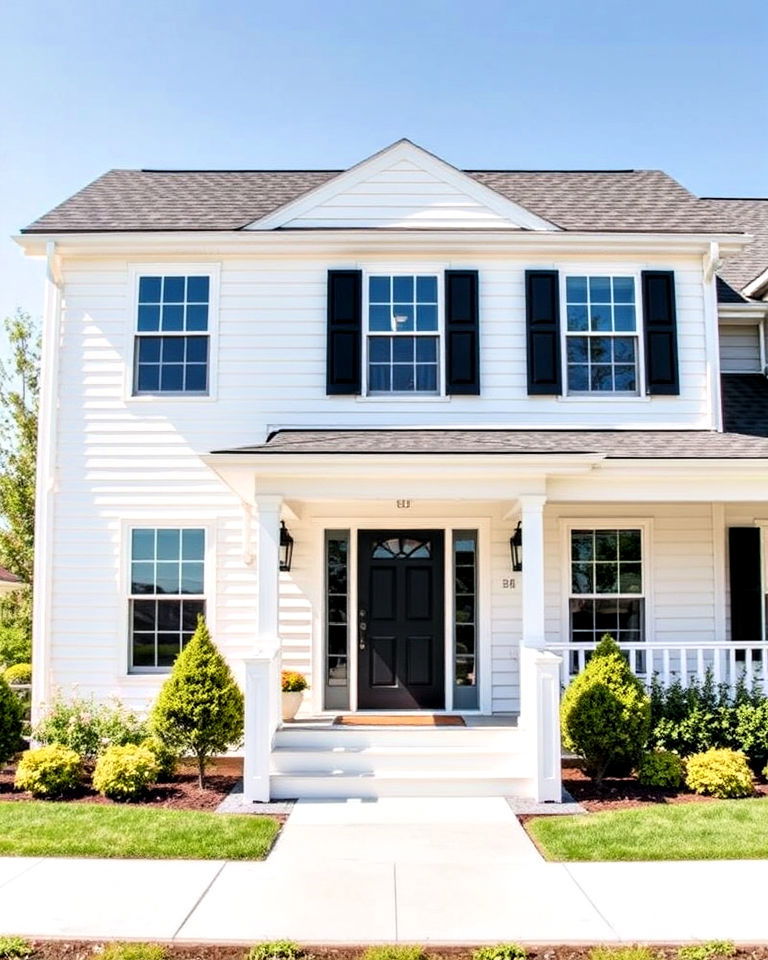 classic white siding - 25 House Siding Colors