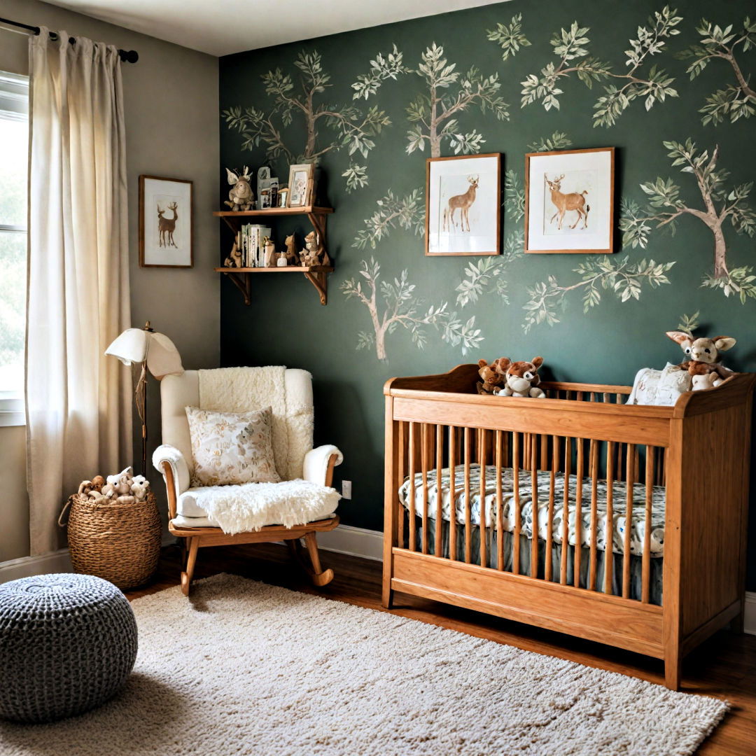 classic wooden accents charm - 40 Nursery Ideas