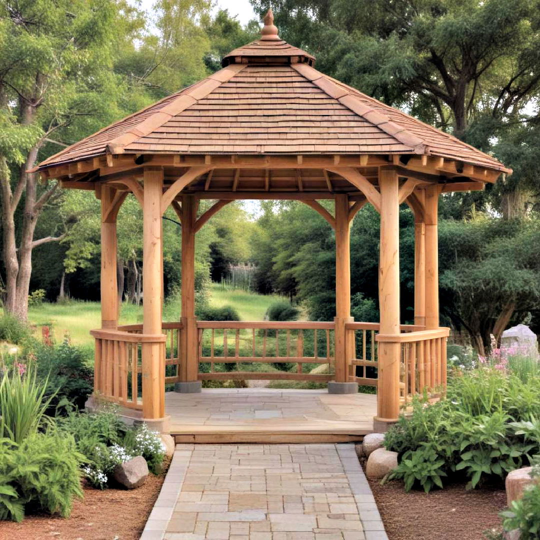 classic wooden gazebo - 40 Gazebo Design Ideas
