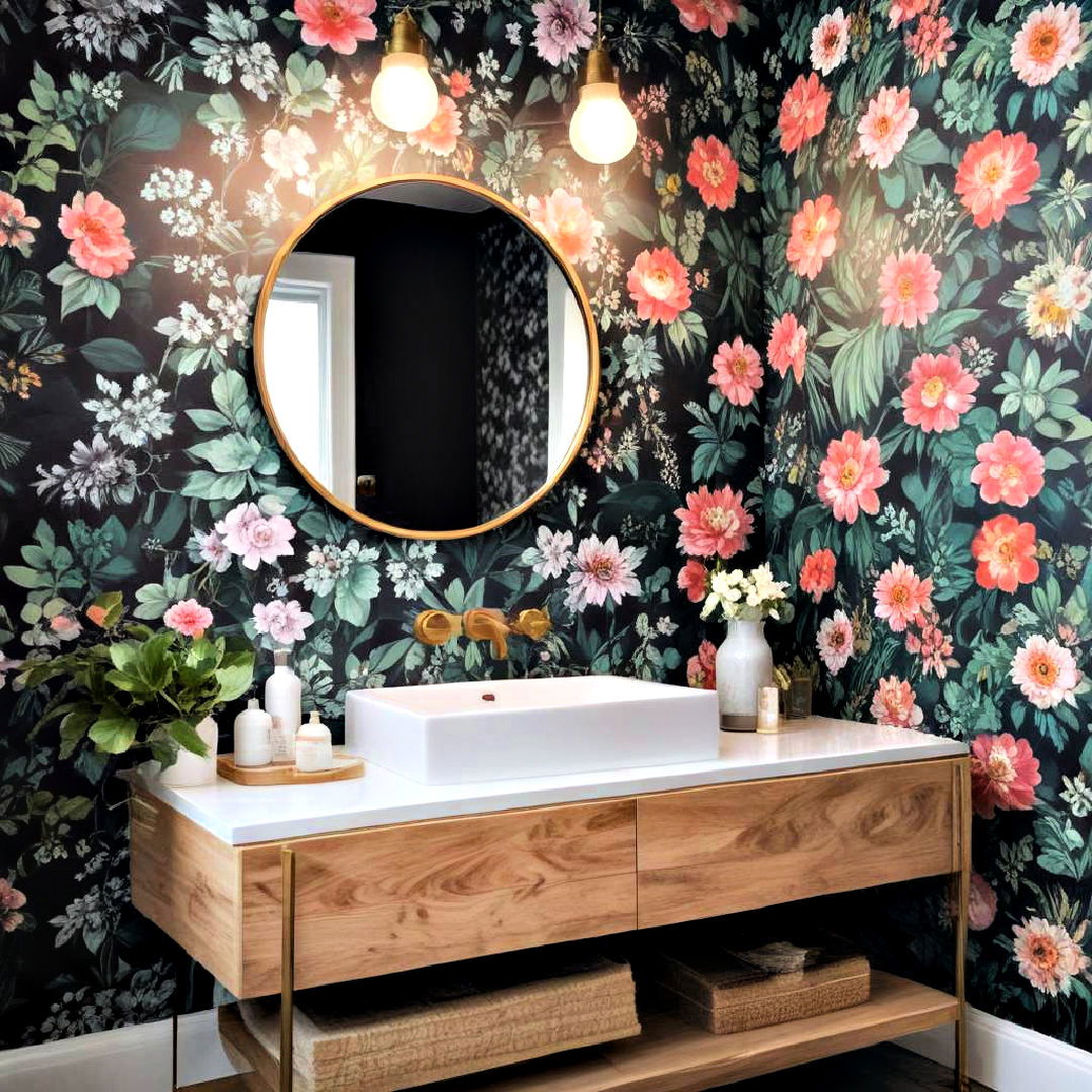classy bathroom wallpaper - 40 Bathroom Design Ideas