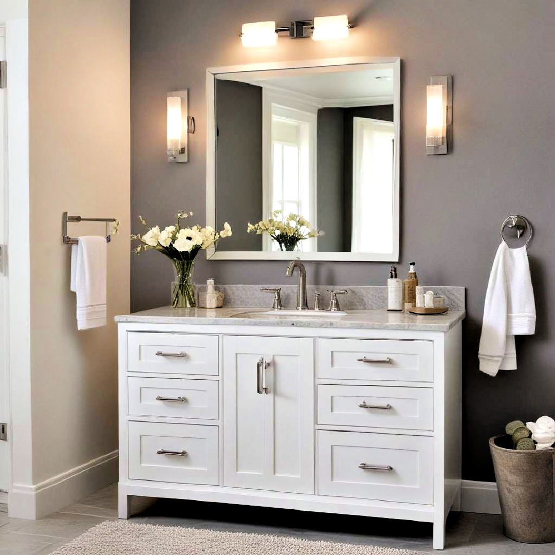 clean and classic vanity - 40 Bathroom Decor Ideas