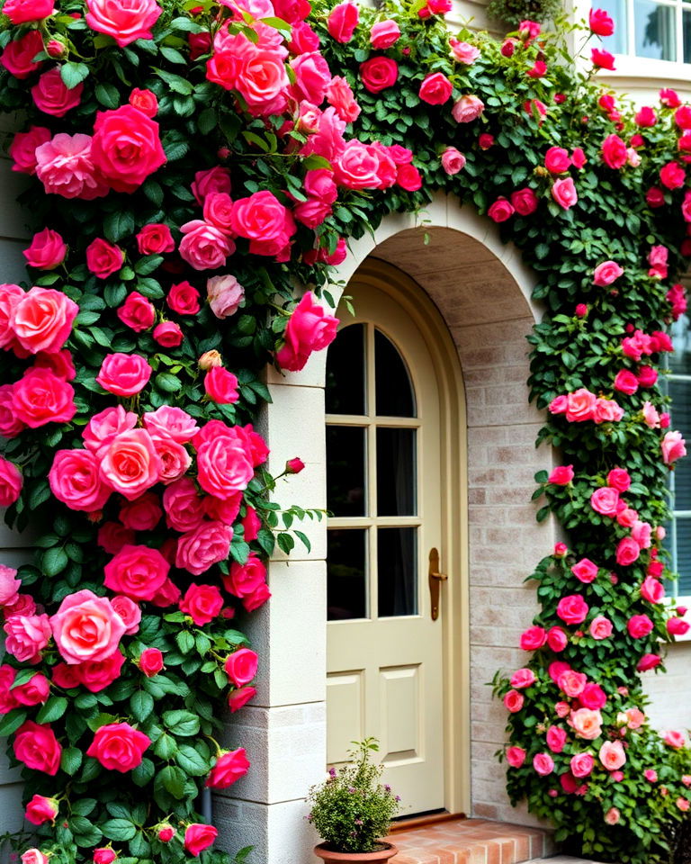 climbing roses for french country exterior - 30 Traditional French Country House Exterior Ideas