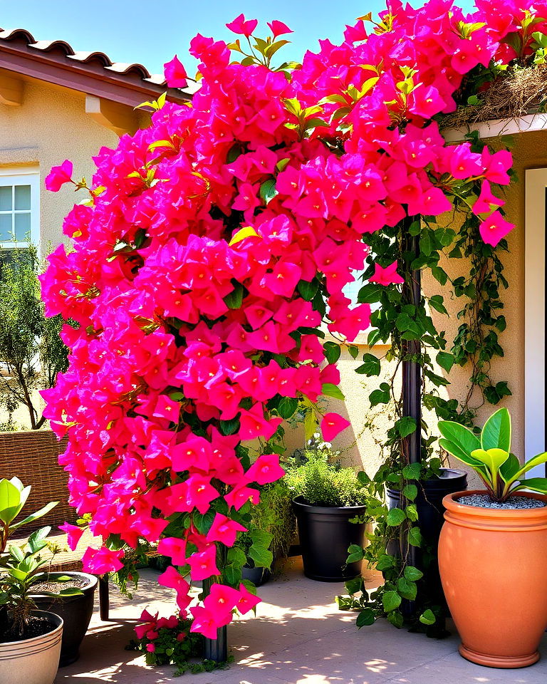 climbing vine bougainvillea for patio - 30 Outdoor Plants for Patio