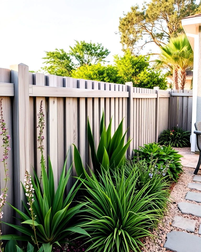 coastal driftwood vinyl fence design - 25 Vinyl Fence Colors