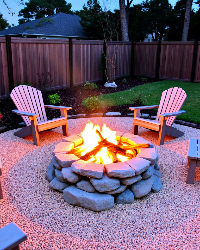 coastal fire pit for florida backyard - 30 Florida Backyard Ideas