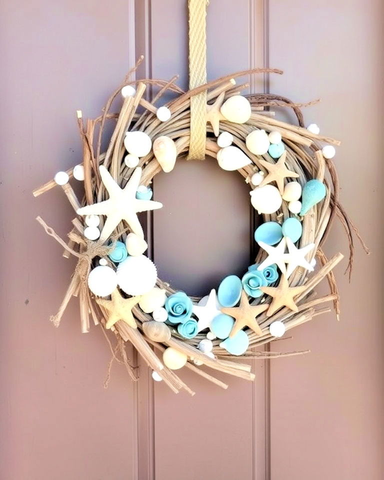 coastal themed door decor - 20 Summer Door Decoration Ideas