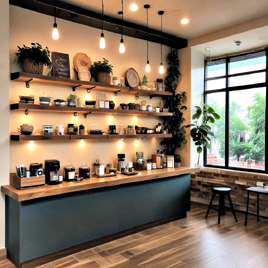 coffee bar with a relaxing atmosphere - 40 Coffee Bar Ideas