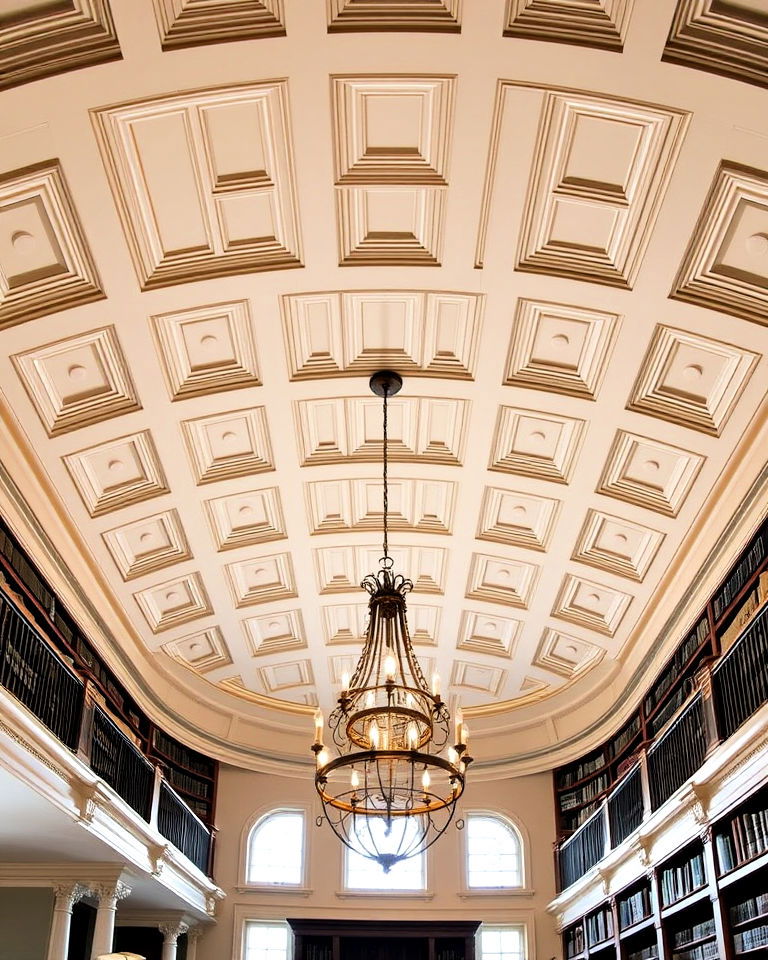 coffered details on a barrel ceiling - 20 Barrel Ceiling Ideas