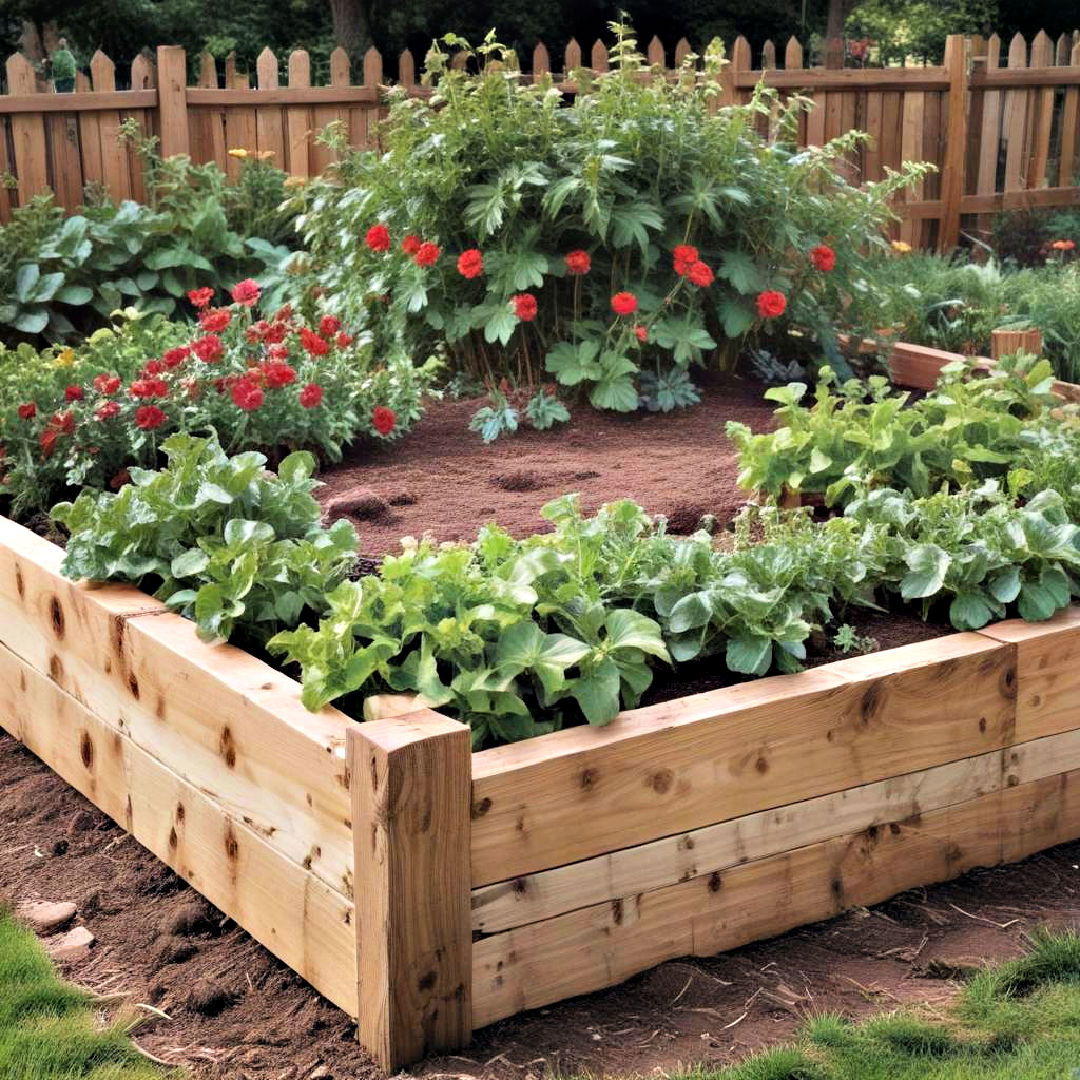 cohesive landscaping timbers - 25 Inexpensive Raised Garden Bed Ideas