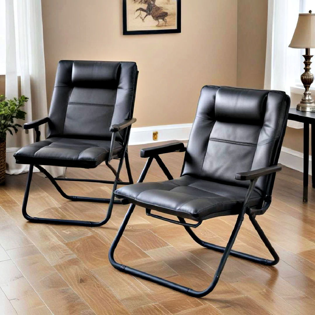 collapsible gaming chairs to save space - 25 Small Game Room Ideas