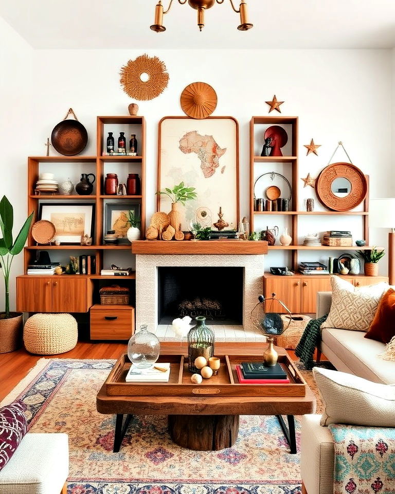 collected trinket display ideas - 30 Bohemian Maximalist Decor Ideas