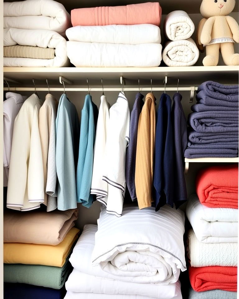 color coding for linen closet organization - 30 Linen Closet Organization Ideas