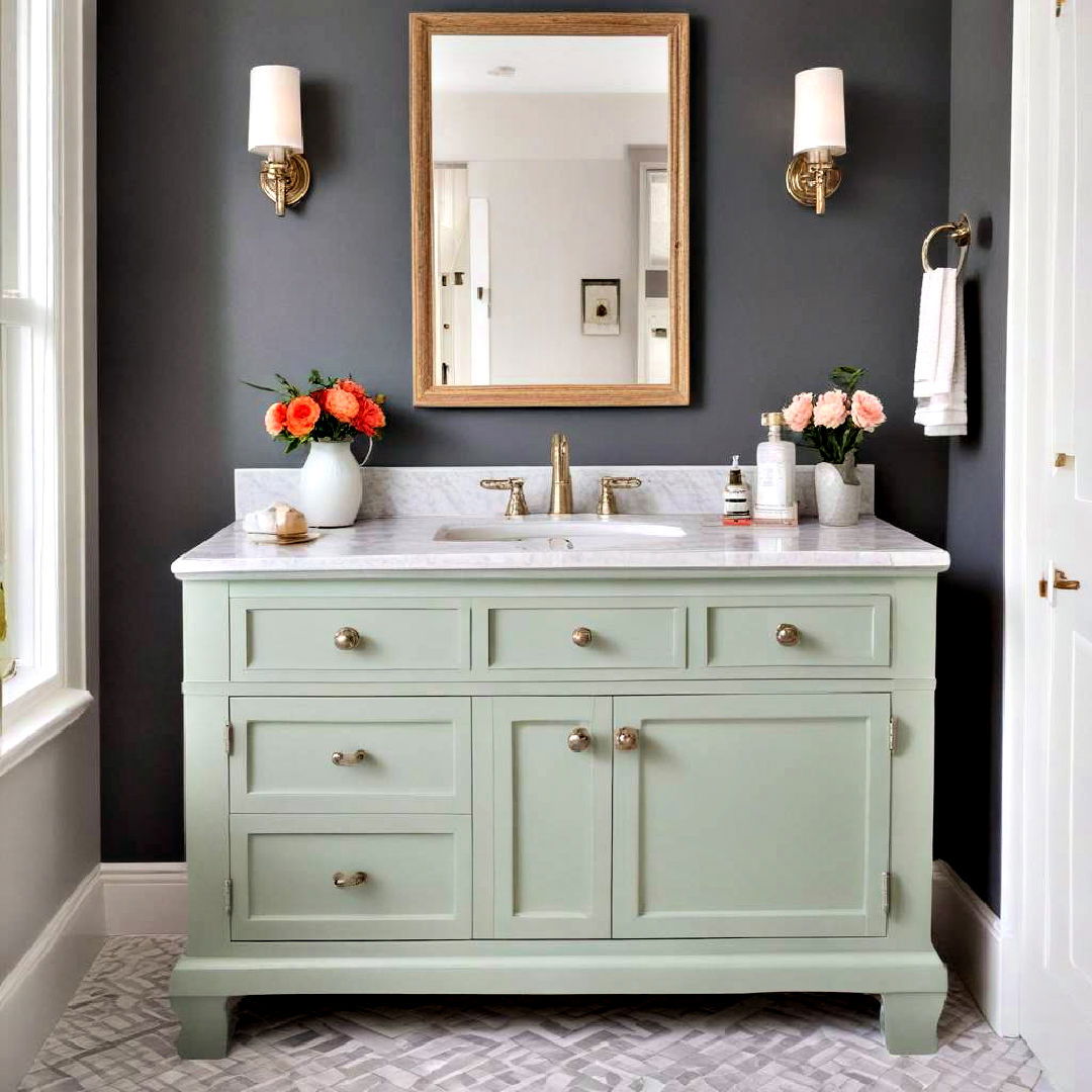 color it up - 40 Bathroom Vanity Ideas