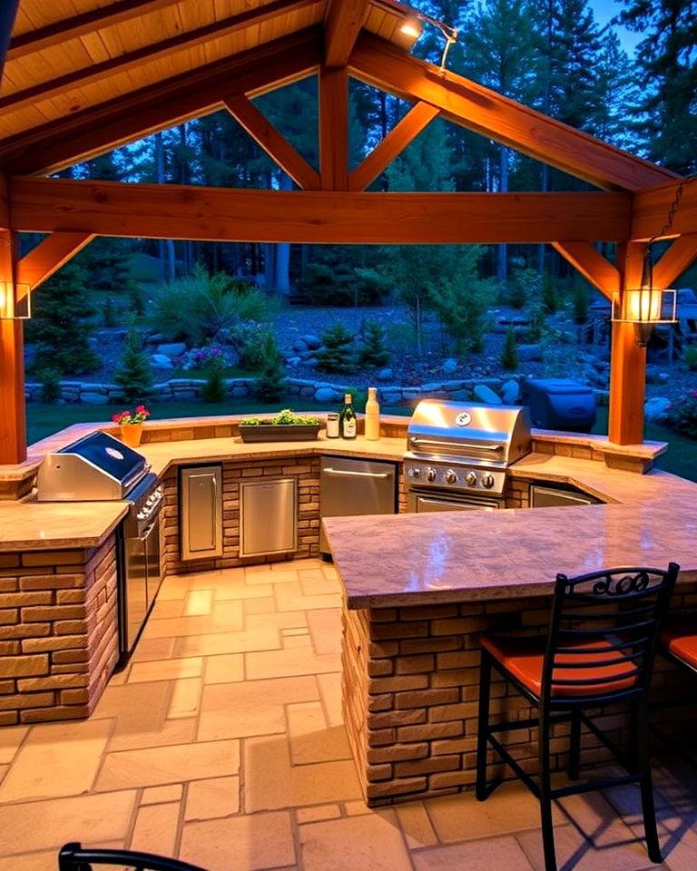 colorado landscaping with outdoor kitchen - 30 Colorado Landscaping Ideas