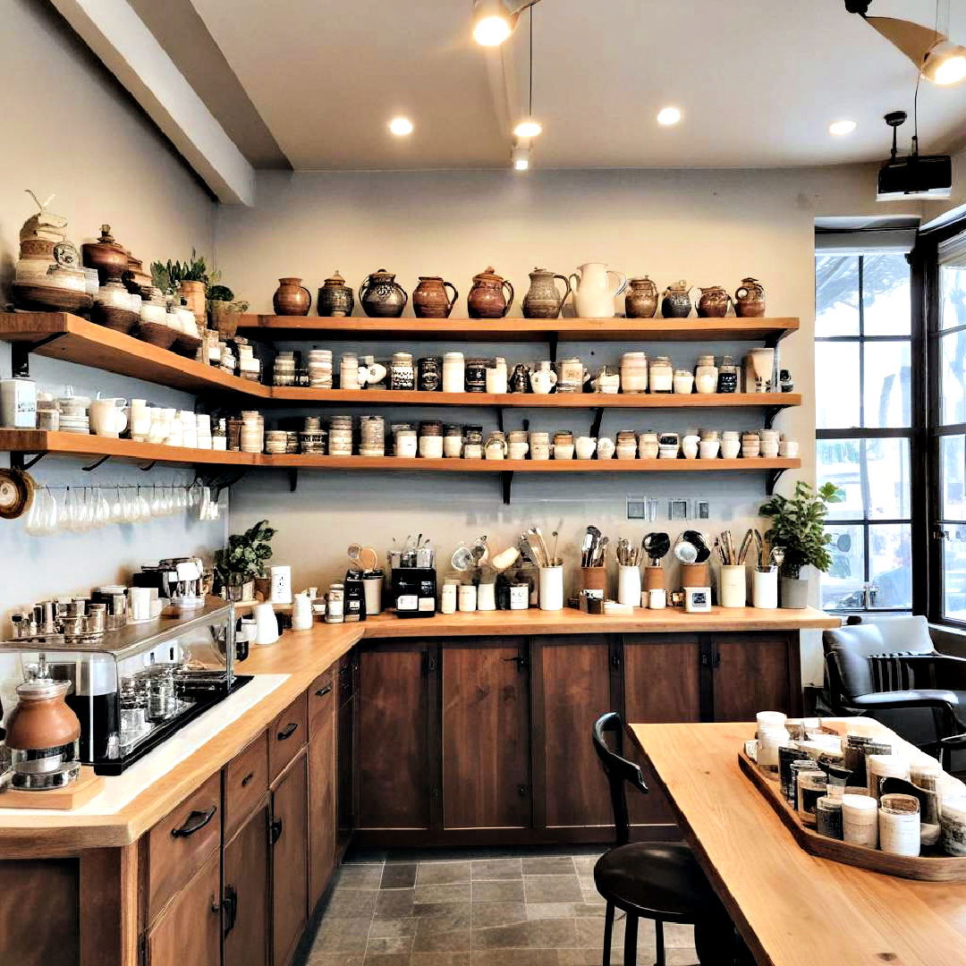 combine a cafe with a craft workshop - 40 Coffee Bar Ideas