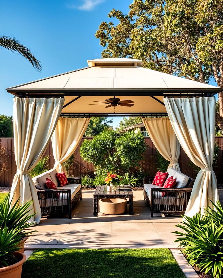 comfortable cabana for garden shade - 20 Garden Shade Ideas