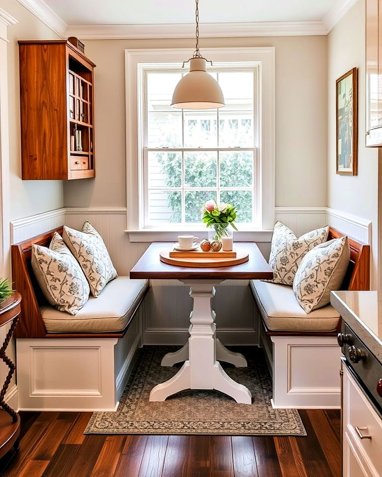 comfortable cozy breakfast nook - 25 Dream Kitchen Ideas