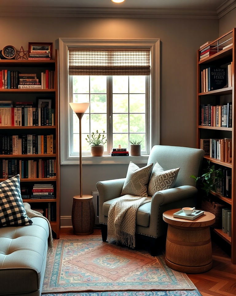 comfortable cozy reading nook - 30 Rec Room Ideas