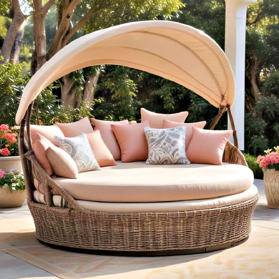 comfortable daybed as luxurious patio furniture - 25 Patio Furniture Ideas