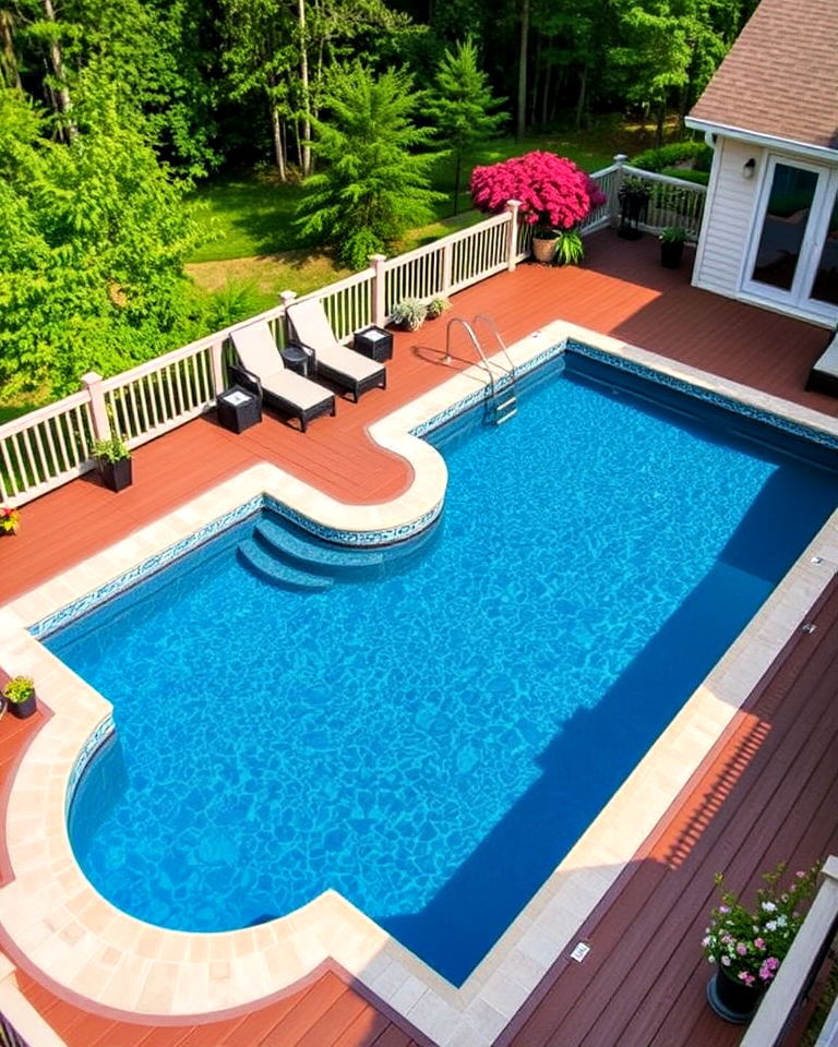 comfortable deck pool - 40 Swimming Pool Ideas