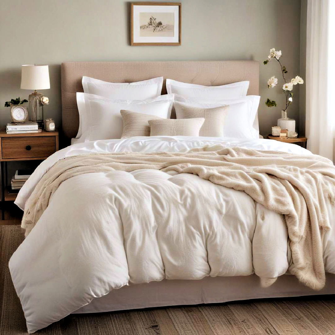 comfortable high quality bedding - 15 Snug Room Ideas