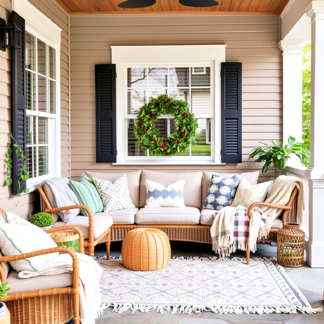 comfortable multi season cushions and throws - 35 Three Season Porch Ideas