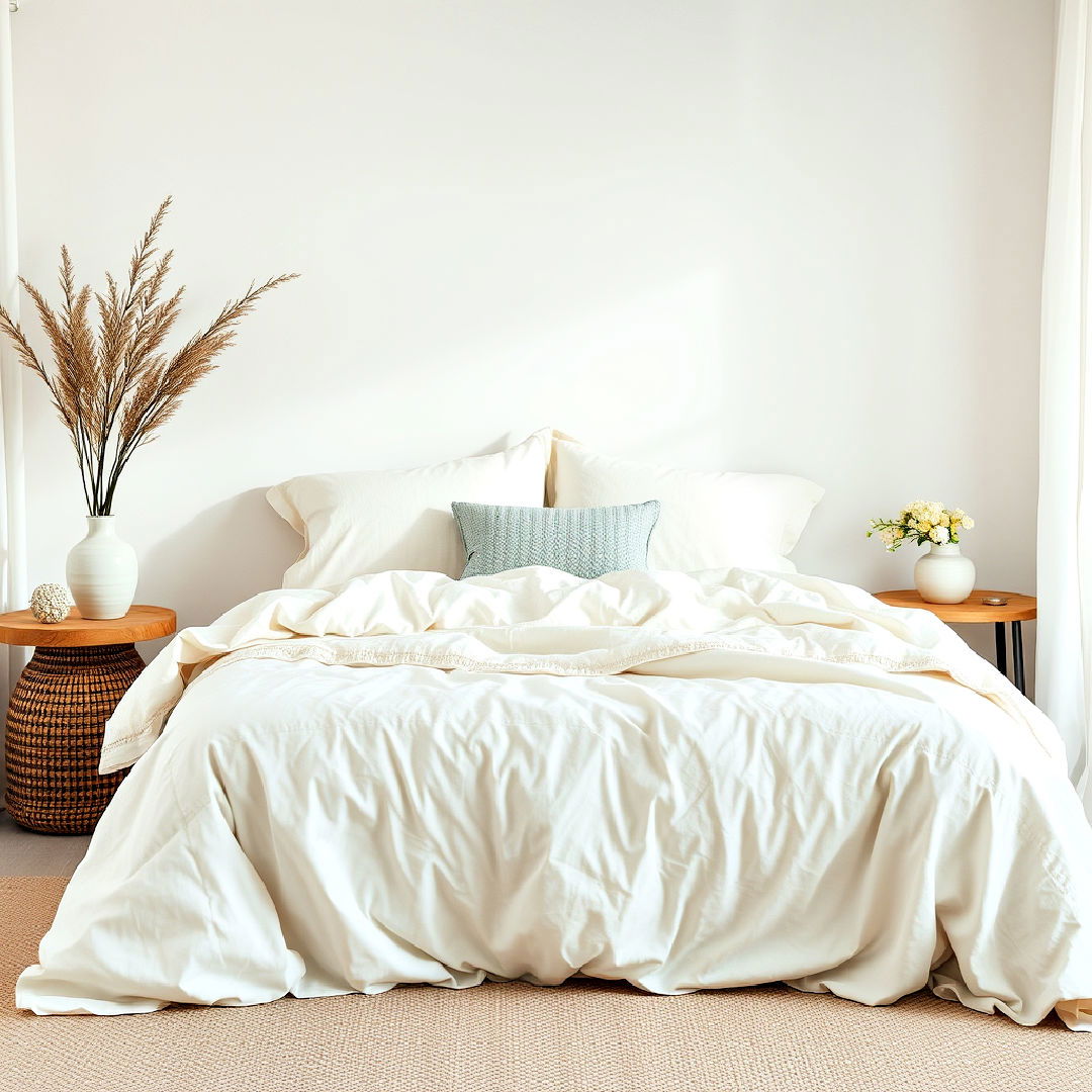 comfortable neutral bedding with soft textures - 25 Chill Aesthetic Room Ideas