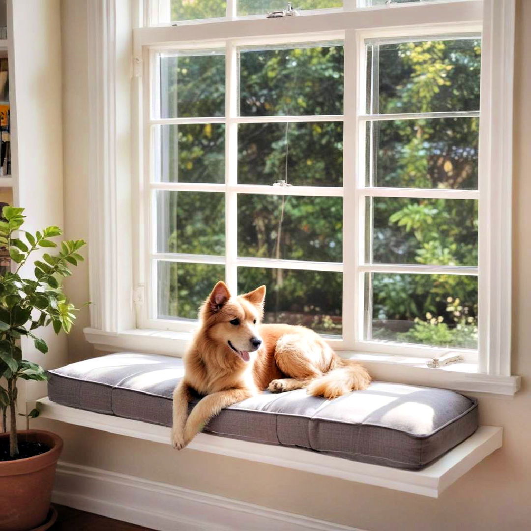 comfortable pet perch idea - 40 Window Seat Ideas