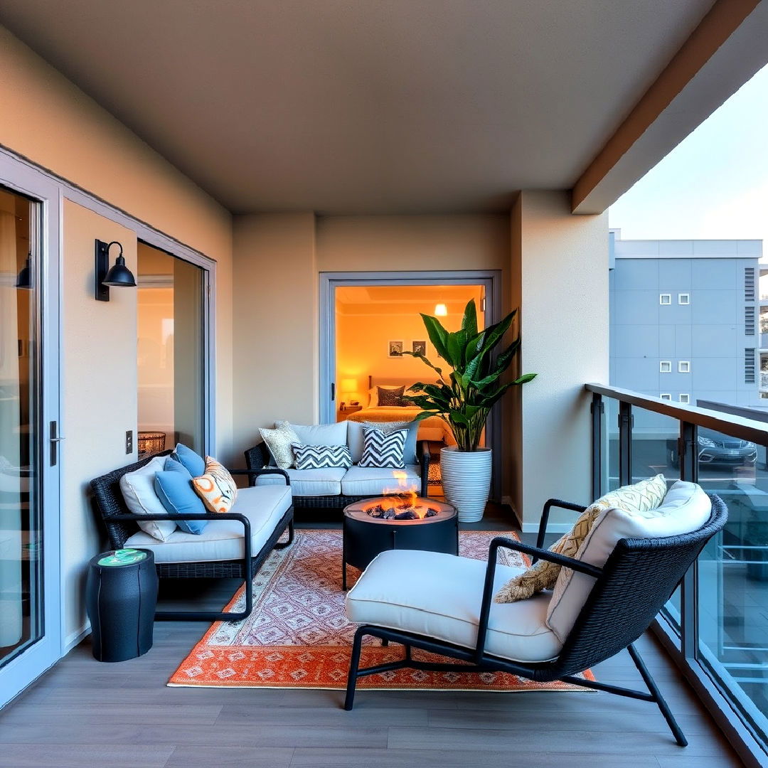 comfortable private outdoor lounge - 20 Bedroom Balcony Ideas