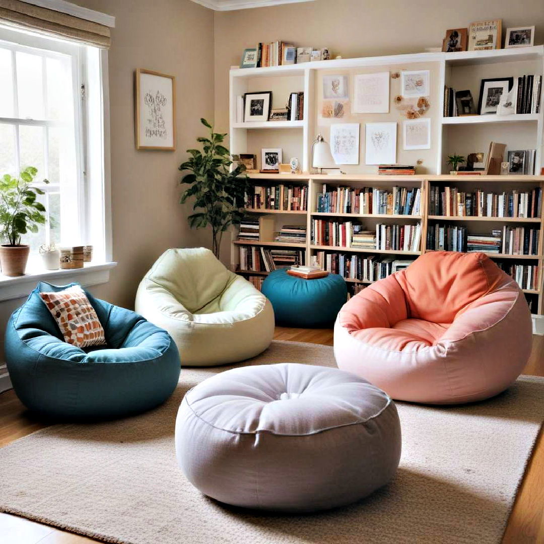 comfortable seating ideas - 25 Homeschool Room Ideas