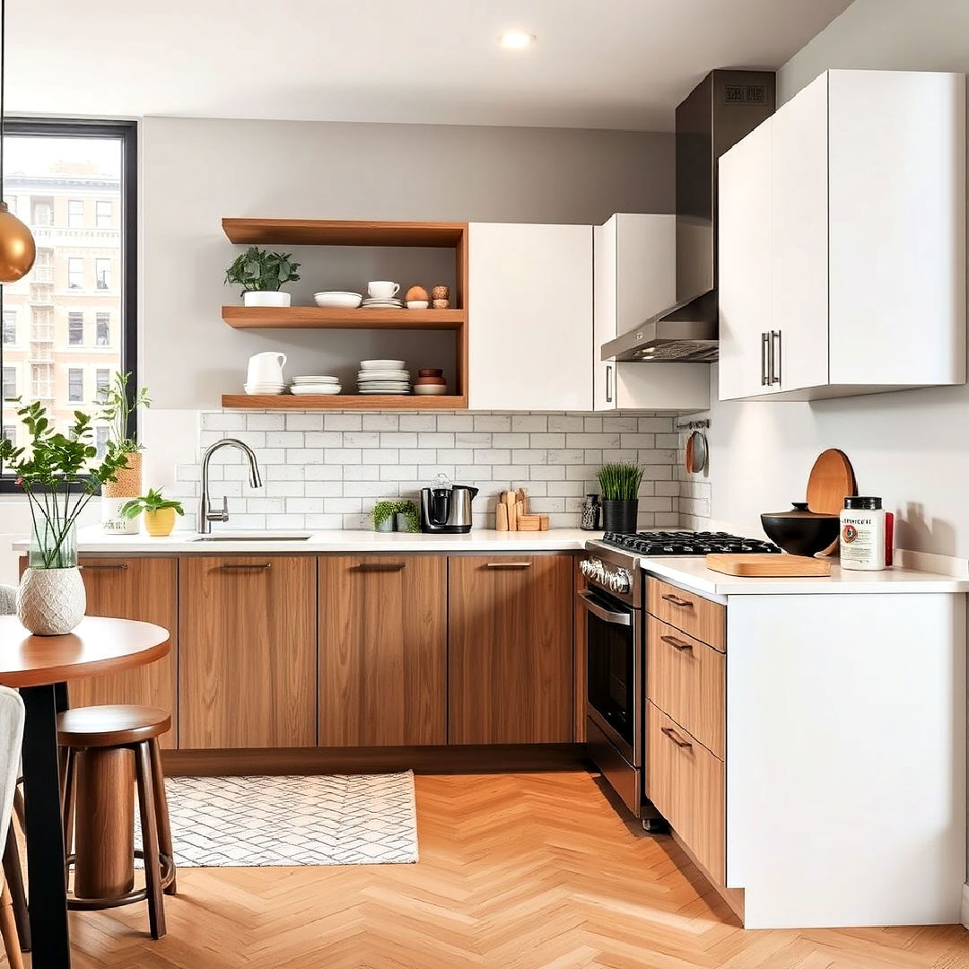 compact l shaped kitchen design - 15 Townhouse Kitchen Ideas