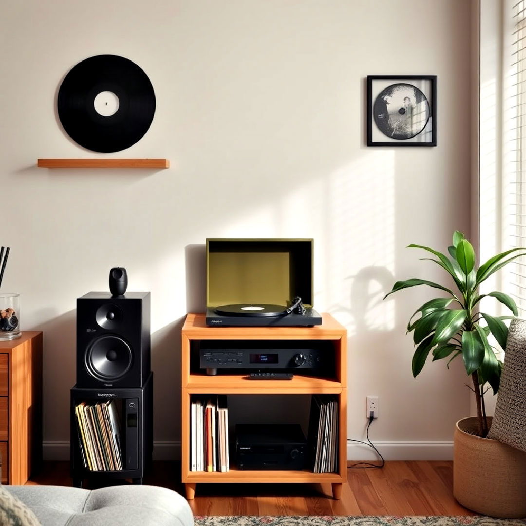 compact music station for teen hangout room - 40 Teen Hangout Room Ideas
