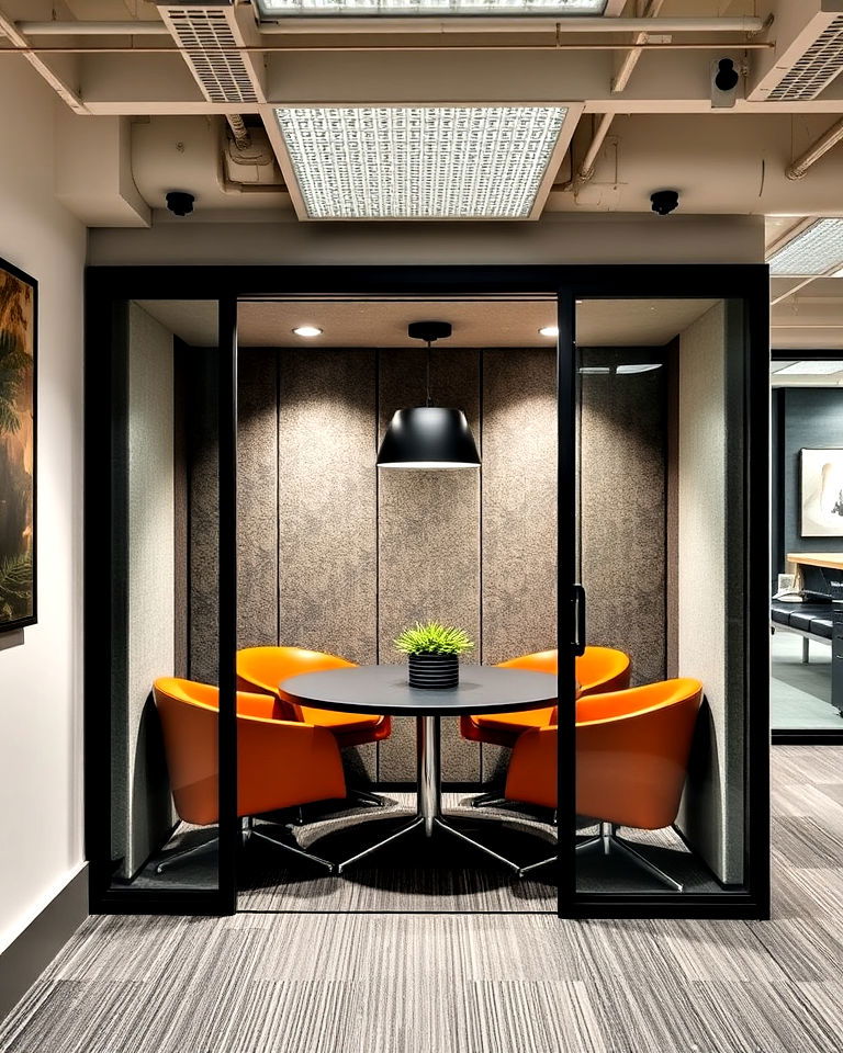 conference room with soundproof pods - 25 Conference Room Design Ideas and Inspiration