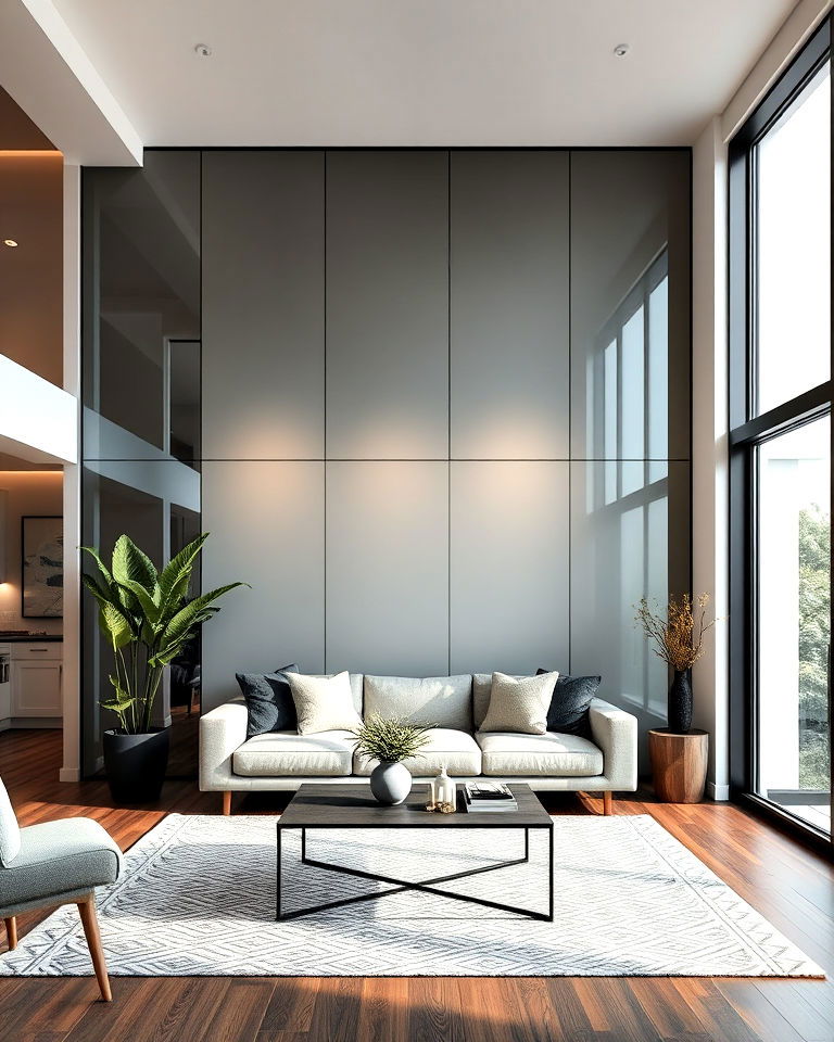 contemporary glass panels - 40 Wall Paneling Ideas