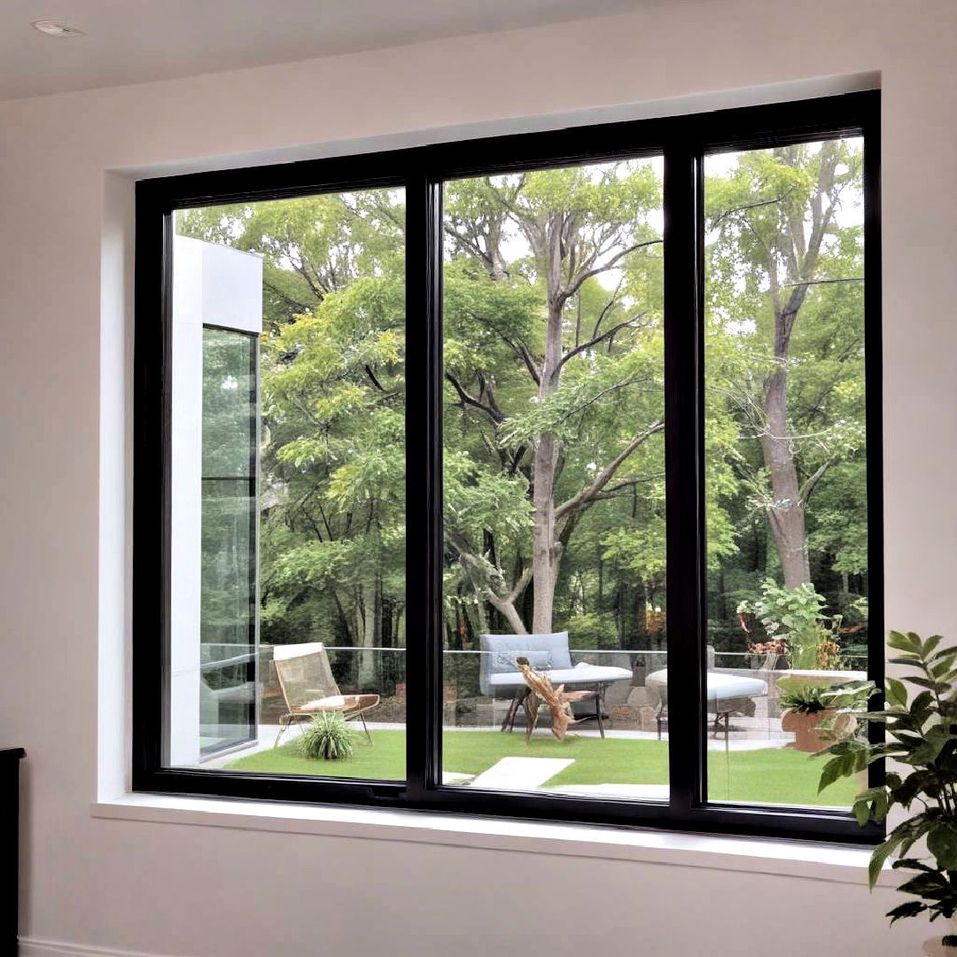 contemporary look glass window trim - 25 Modern Window Trim Ideas
