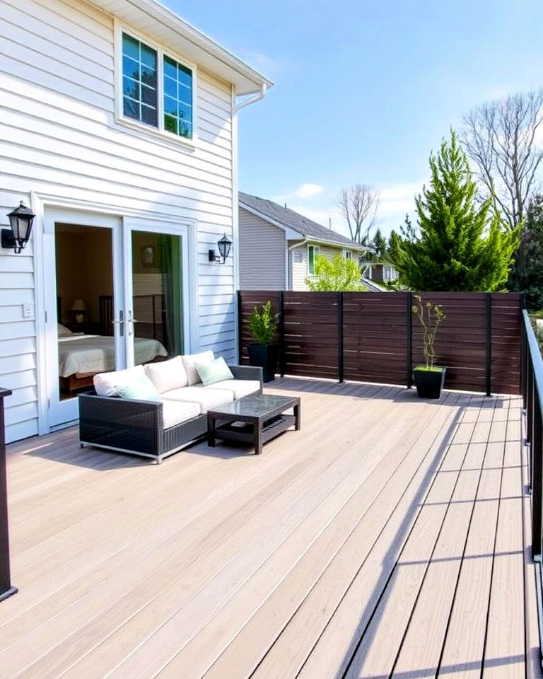contemporary patio deck with minimalist design - 30 Patio Deck Ideas