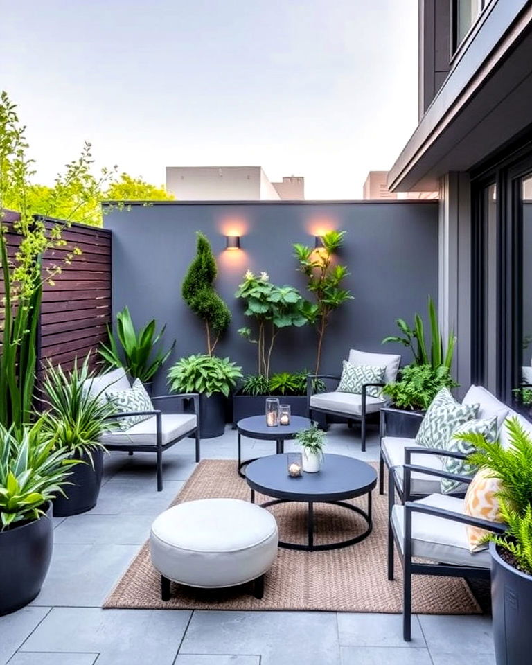 contemporary patio garden design - 40 Beautiful Gardens