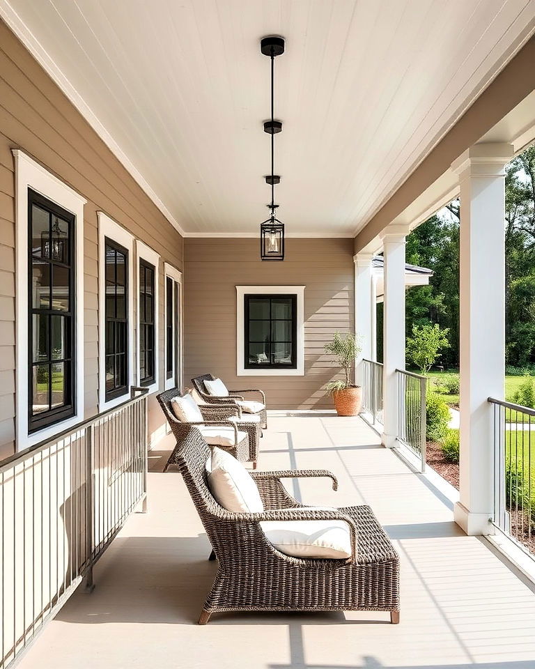 contemporary wraparound porch - 25 Modern Cottage House Exterior Ideas