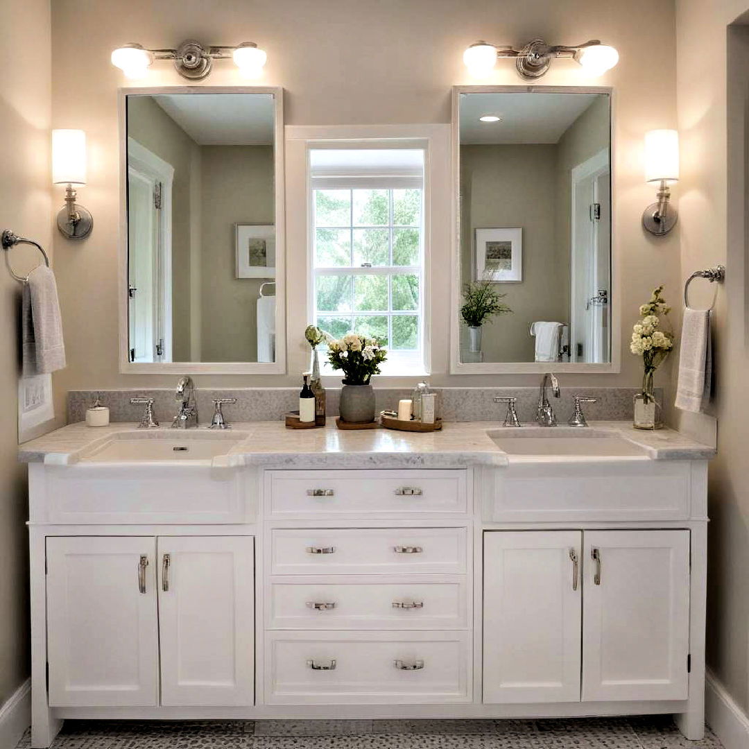 convenient dual sink for bathroom - 40 Bathroom Design Ideas