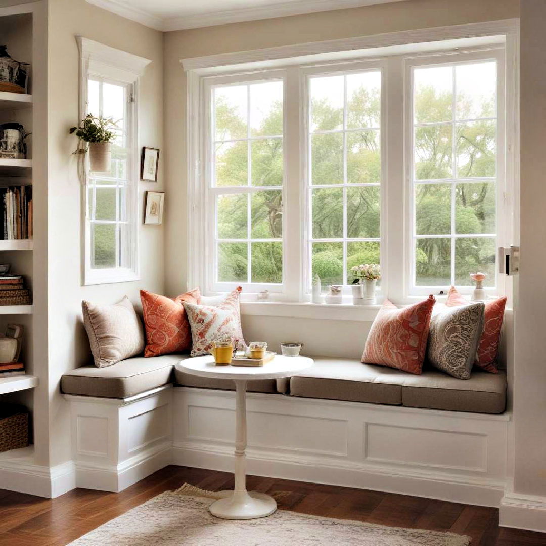 conversation nook for catching up with friends - 40 Window Seat Ideas