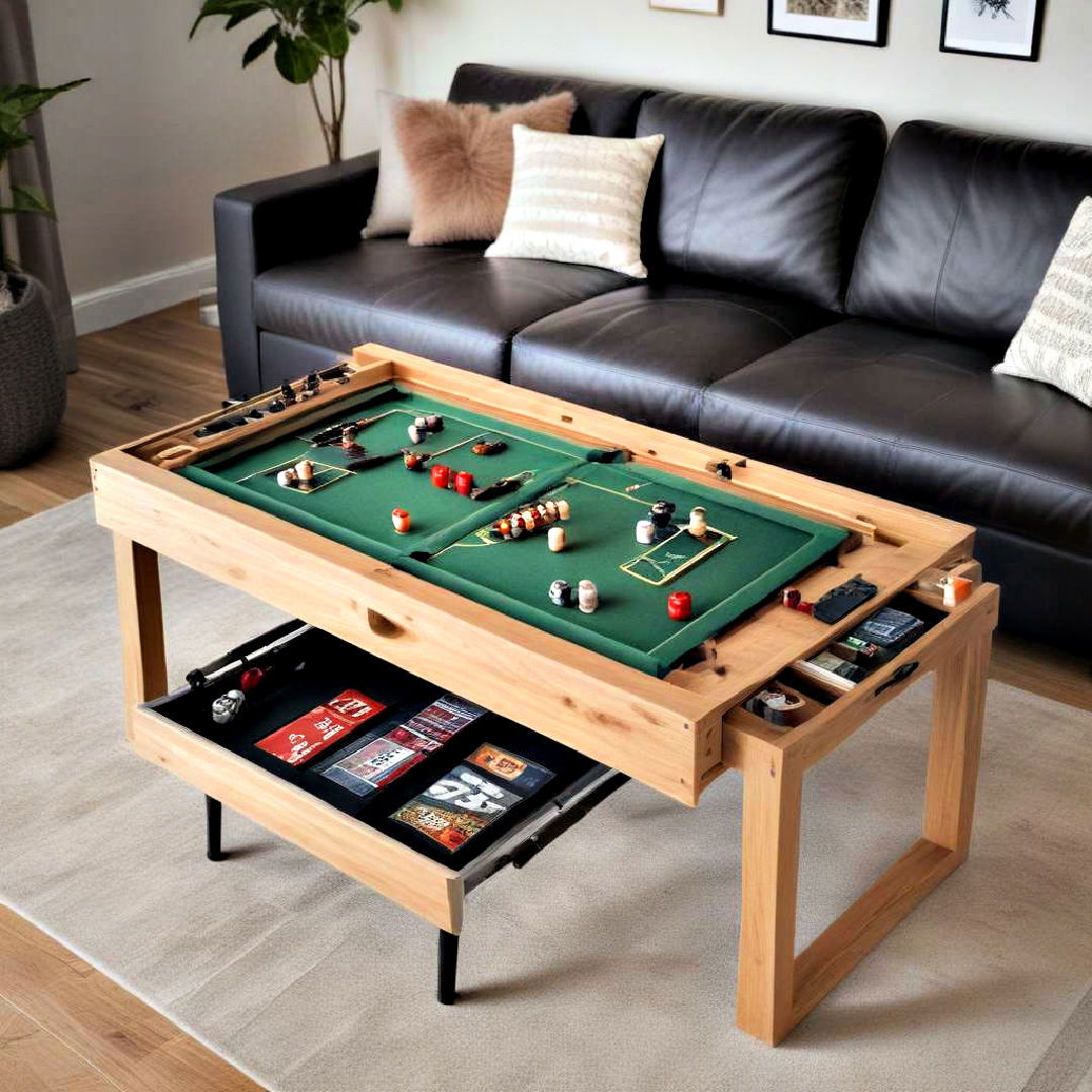 convertible game table - 25 Small Game Room Ideas