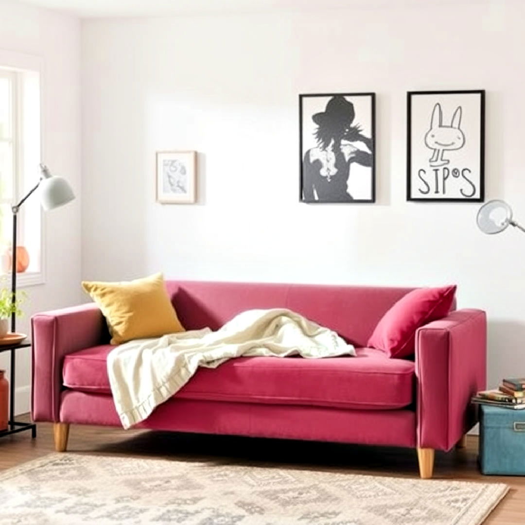 convertible sofa for teen hangout room - 40 Teen Hangout Room Ideas