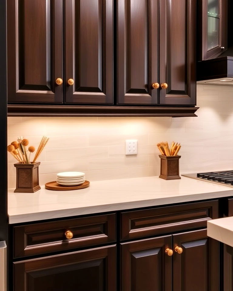 copper knobs for kitchen cabinets - 40 Kitchen Cabinet Hardware Ideas