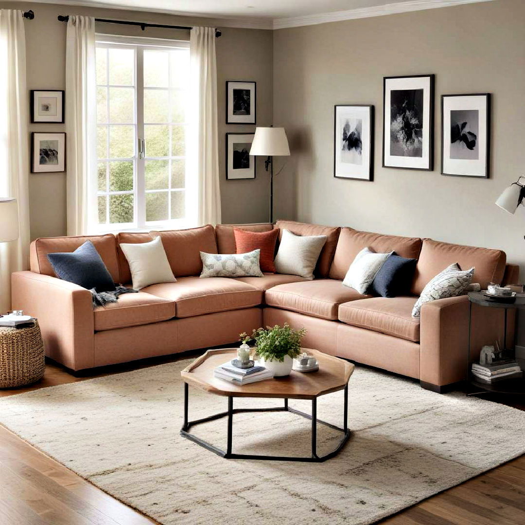 corner sectional sofa - 40 Small Living Room Ideas