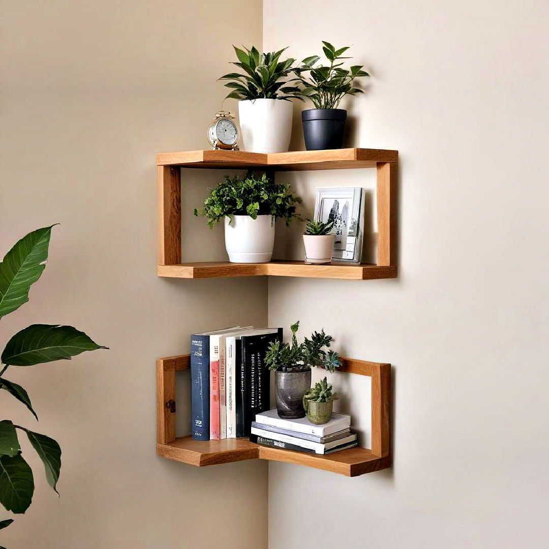 corner shelves for small apartment storage - 30 Small Apartment Storage Ideas