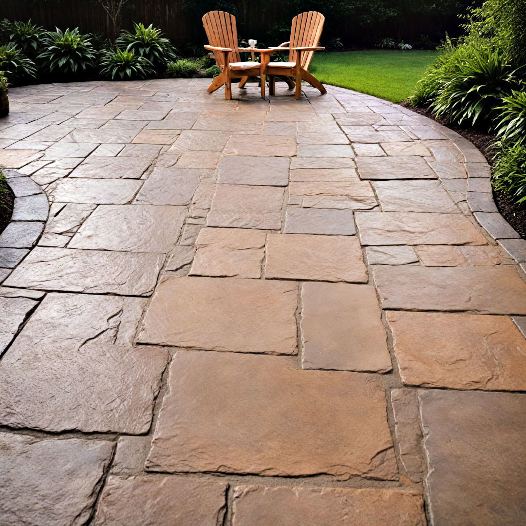 cost effective stamped concrete patio - 40 Concrete Patio Ideas