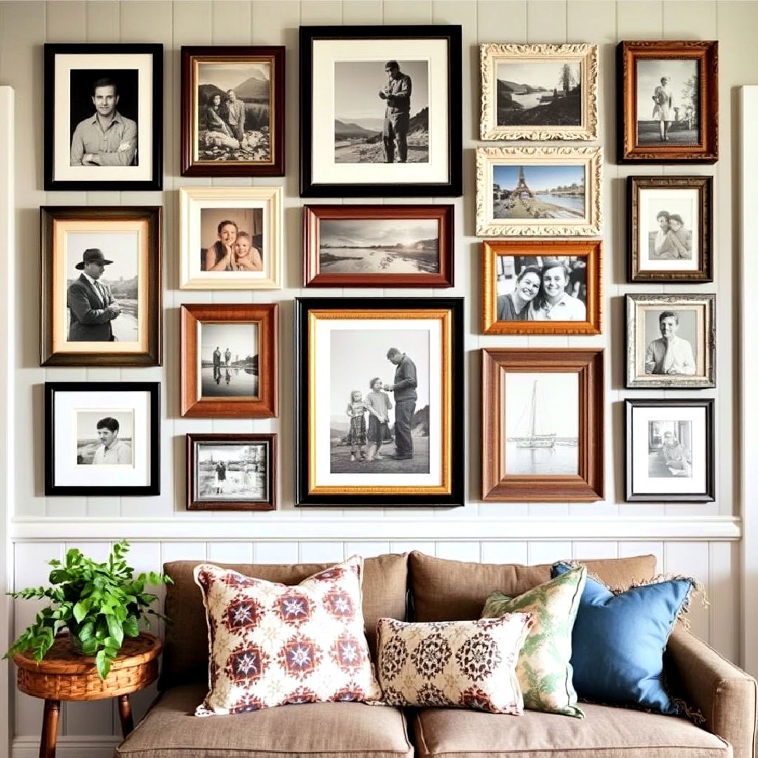 cottage aesthetic gallery wall - 30 Cottage Decorating Ideas
