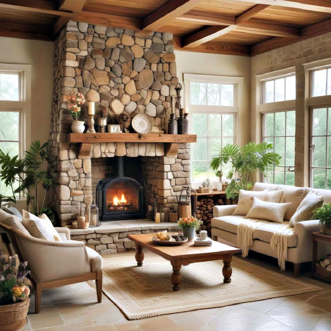cottage decorating with natural elements - 30 Cottage Decorating Ideas